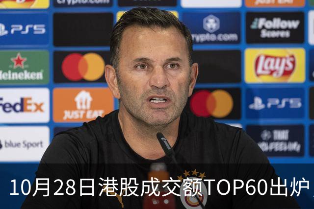 10月28日港股成交额TOP60出炉，腾讯控股、阿里巴巴-W、中芯国际、智谱、中际旭创等居前